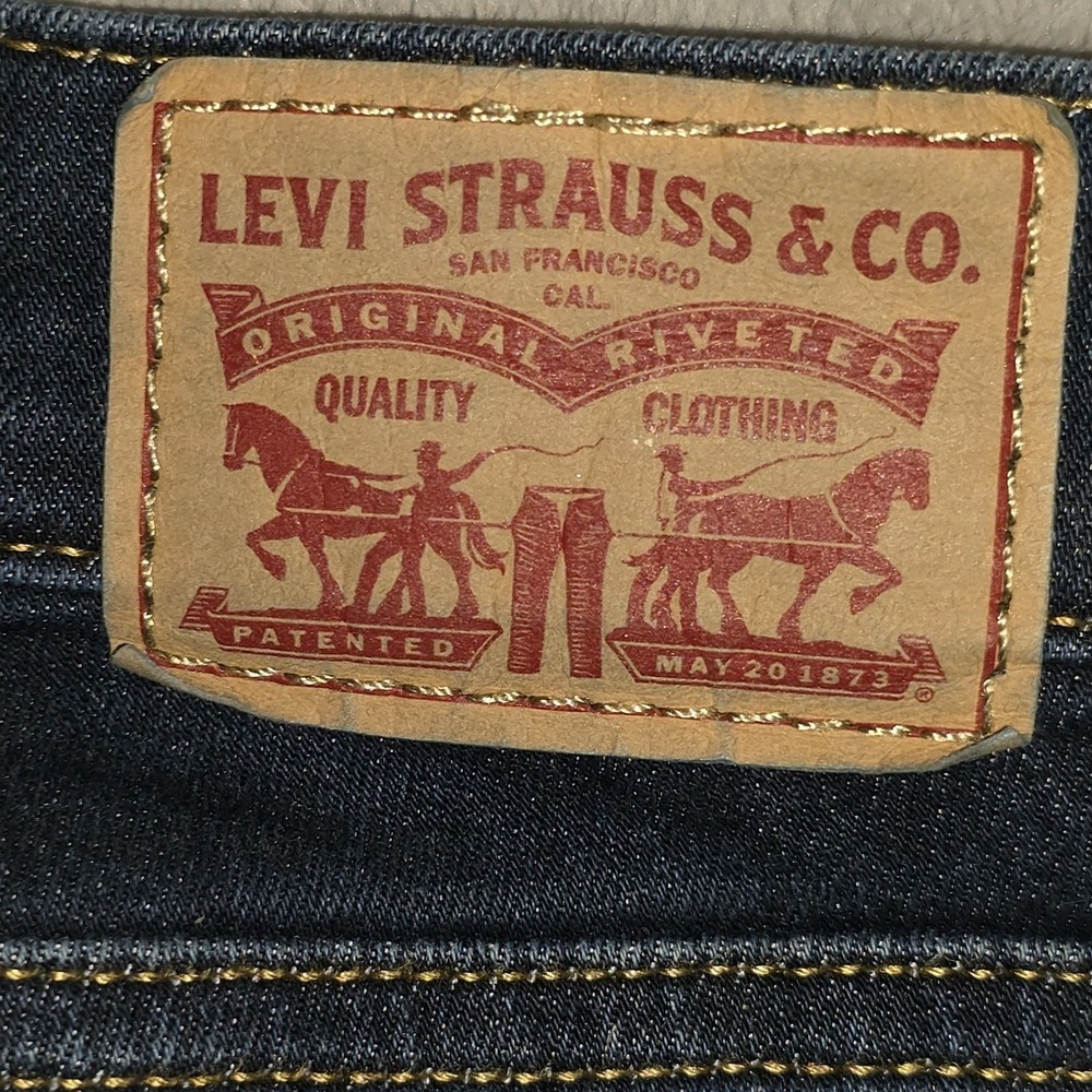 Levi's 311 Shaping Skinny Jeans Womens Dark Wash Blue Denim‎ Stretch Size 31 - Picture 5 of 16